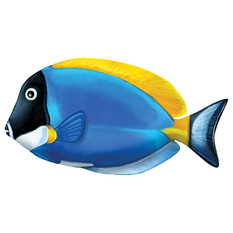 PORC-PT81-5 - Powder Blue Tang - Pool Mosaic