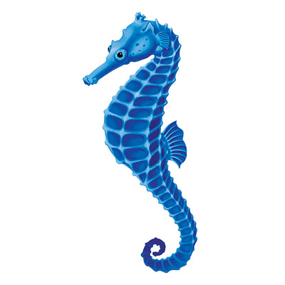 PORC-SH17BL-4 Blue Seahorse Custom Mosaics