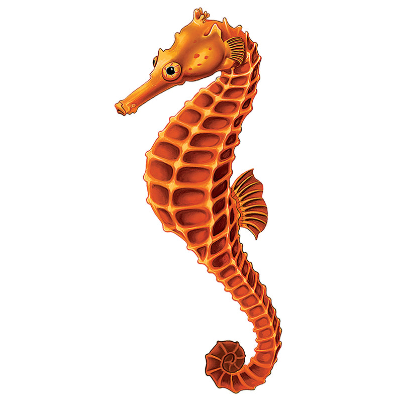 PORC-SH17OR-4 Orange Seahorse Custom Mosaics