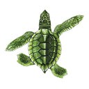 Baby Turtle B - Green - Pool Mosaic