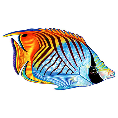 PORC-TF25-5 Threadfin Butterflyfish Custom Mosaics