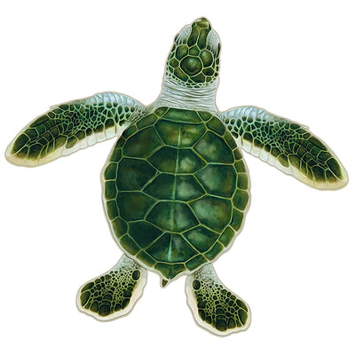 PORC-TH84C	Turtle Hatchling C - Green	| Custom Mosaics Pool Mosaic