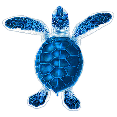 PORC-TH86A	Turtle Hatchling A - Blue	| Custom Mosaics Pool Mosaic