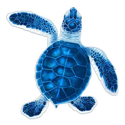 PORC-TH86B	Turtle Hatchling B - Blue	| Custom Mosaics Pool Mosaic