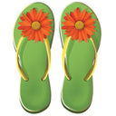 Womens Flip Flops - Pool Mosaic