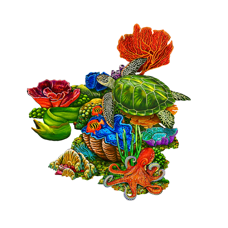 Coral Reef E | PORC-CR30E | Pool Mosaic by AquaBlu Mosaics
