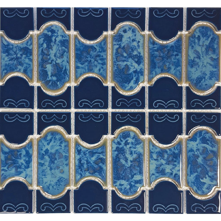 POWPLBUE40PT Aquatica Caribbean Blue, 6" x 6" - Porcelain Pool Tile