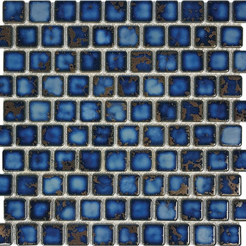 POWPLHM113PT Aquatica Terra Blue, 1" x 1" - Porcelain Pool Tile