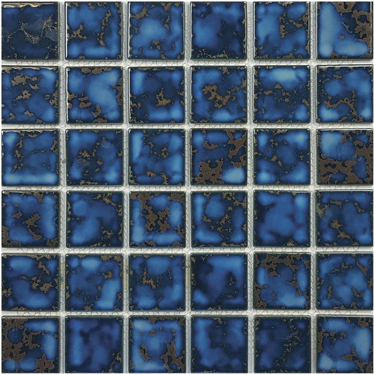 POWPLHM213PT Aquatica Terra Blue, 2" x 2" - Porcelain Pool Tile