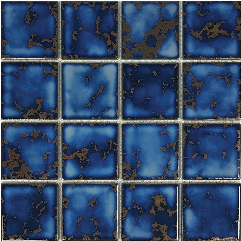 POWPLHM313PT Aquatica Terra Blue, 3" x 3" - Porcelain Pool Tile