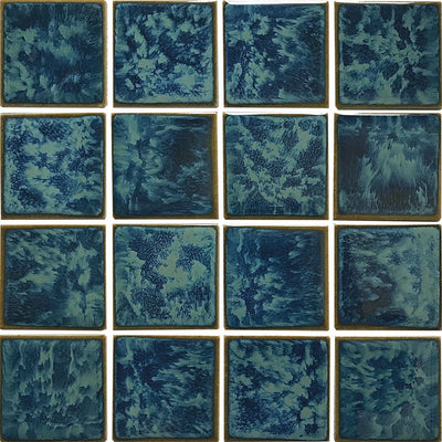POWPLRE342PT Aquatica Gulf Blue, 3" x 3" - Porcelain Pool Tile