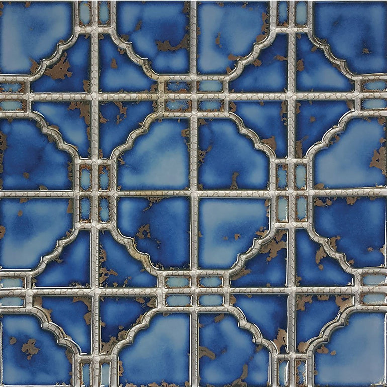 POWPLSTB807PT Aquatica Terra Blue, 6" x 6" - Porcelain Pool Tile