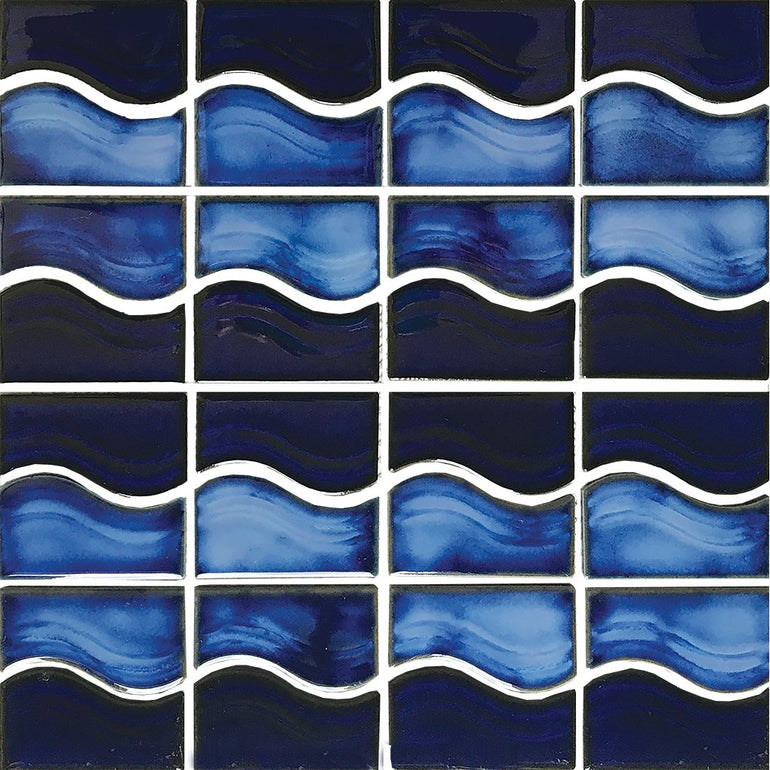 Royal Blue, Mosaic Tile | POWPLWS105PT | Aquatica Porcelain Pool Tile