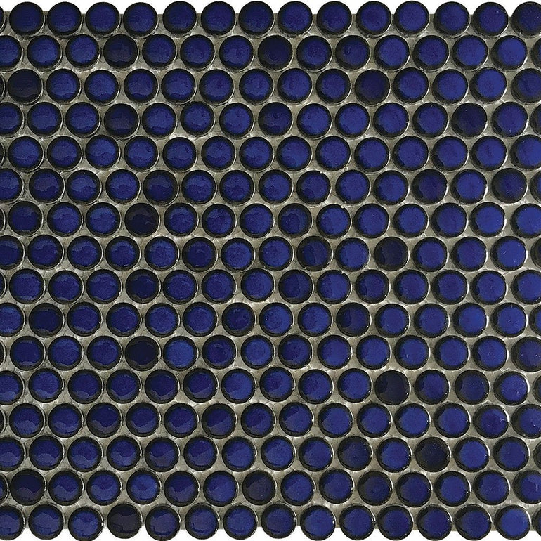 POWPNR240PT Aquatica Cobalt Blue, Penny - Porcelain Pool Tile