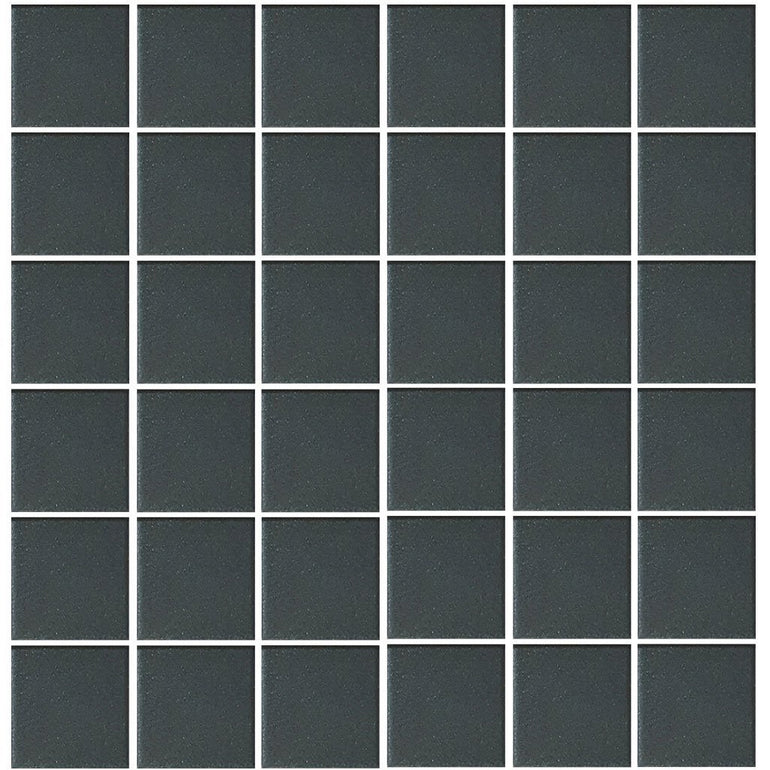 POWUNGLBLK2PT Aquatica Black, 2" x 2" - Porcelain Pool Tile