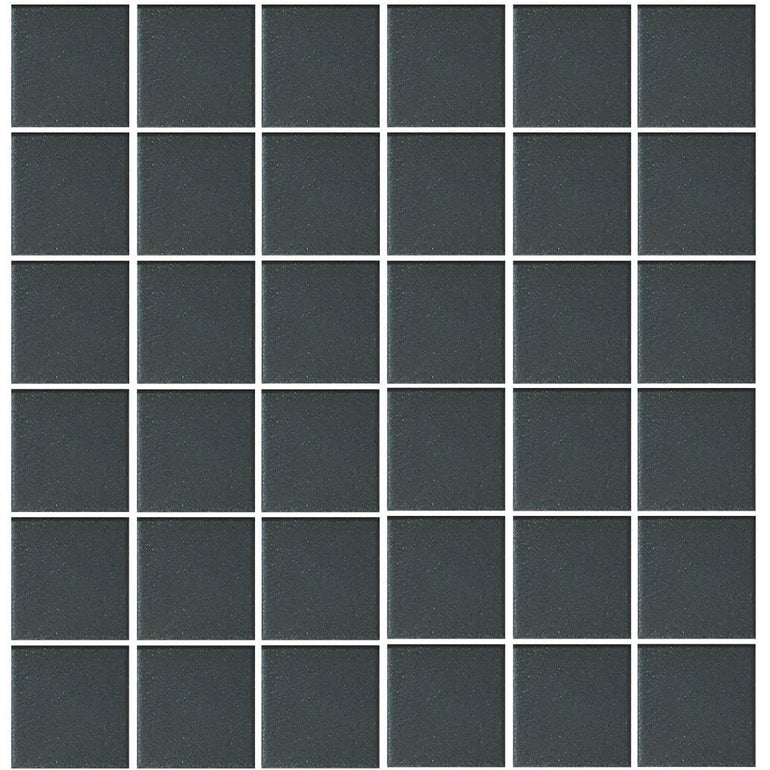 POWUNGLBLK2PT Aquatica Black, 2" x 2" - Porcelain Pool Tile