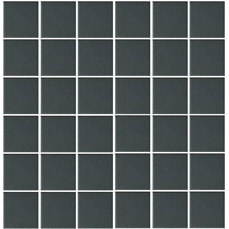 POWUNGLBLK2PT Aquatica Black, 2" x 2" - Porcelain Pool Tile