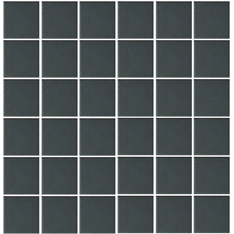 POWUNGLBLK2PT Aquatica Black, 2" x 2" - Porcelain Pool Tile