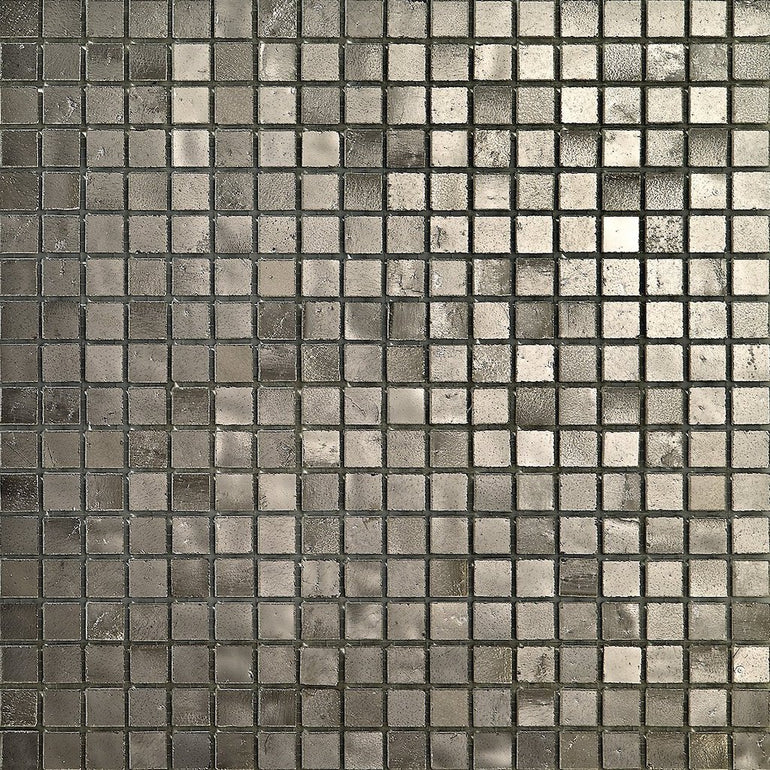 Platinum, 5/8" x 5/8" Glass Tile | 24 Karat Gold Tile by SICIS