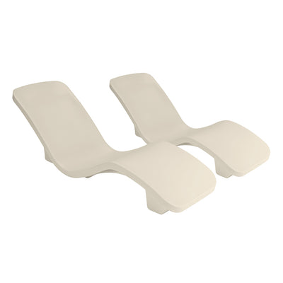 R|Series Lounger 2 Pack, Taupe | Luxury Pool Lounge Chair