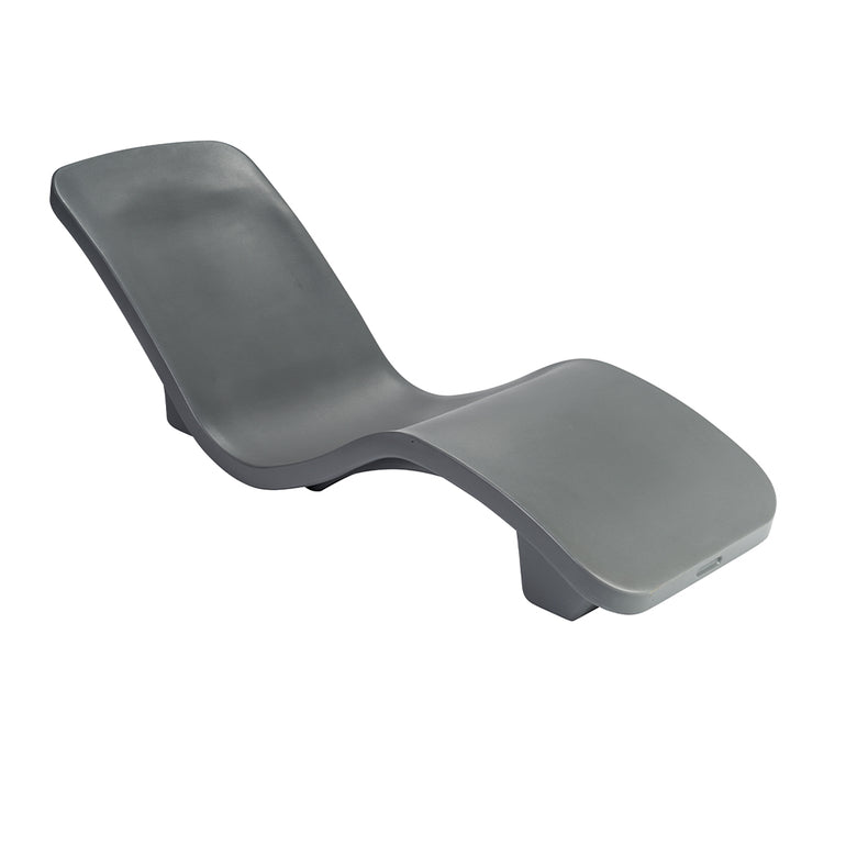 R|Series Lounger, Gray | Luxury Pool Lounge Chair