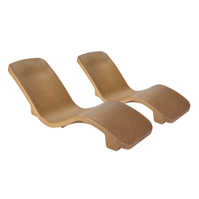 R|Series Lounger 2 Pack, Sandstone | Luxury Pool Lounge Chair