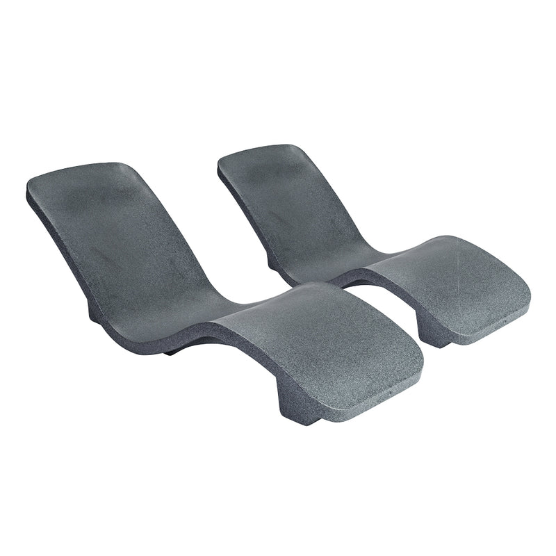 R|Series Lounger 2 Pack, Gray Granite | Luxury Pool Lounge Chair