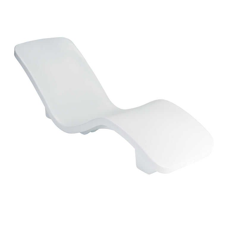 R|Series Lounger, White | Luxury Pool Lounge Chair
