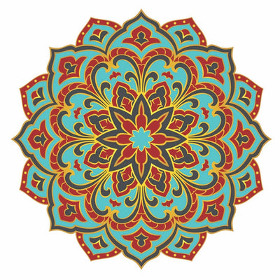 Radiant Beauty Mandala - Pool Mosaic