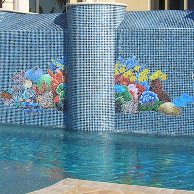 Reef Scene - Pool Mosaic