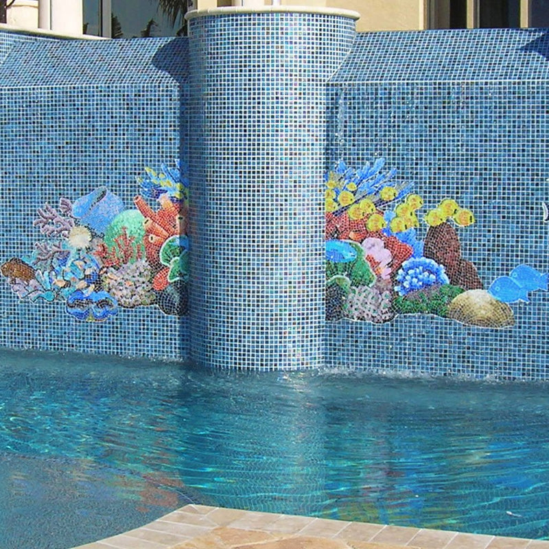 Reef Scene - Pool Mosaic