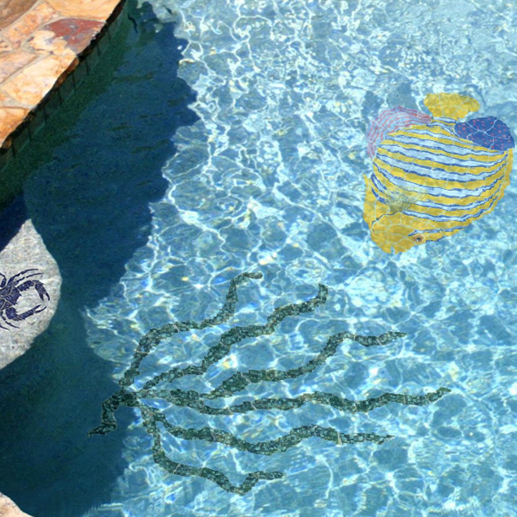 Blue Crab | BC34-12 | Pool Mosaic