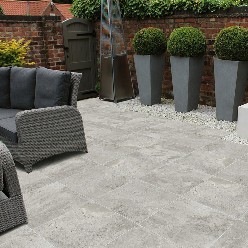 Gray, 24" x 24" | 2CM Outdoor Porcelain Paver | U.S. Porcelain Pavers