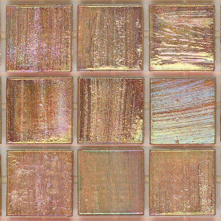 822 Copper Bloom, 3/4" x 3/4" - Glass Tile