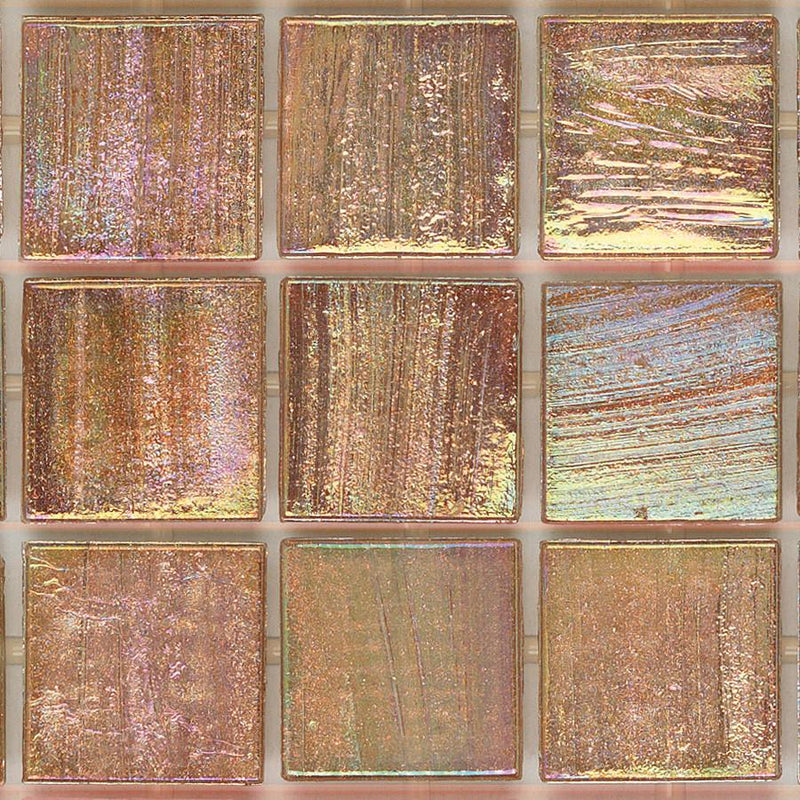 822 Copper Bloom, 3/4" x 3/4" - Glass Tile