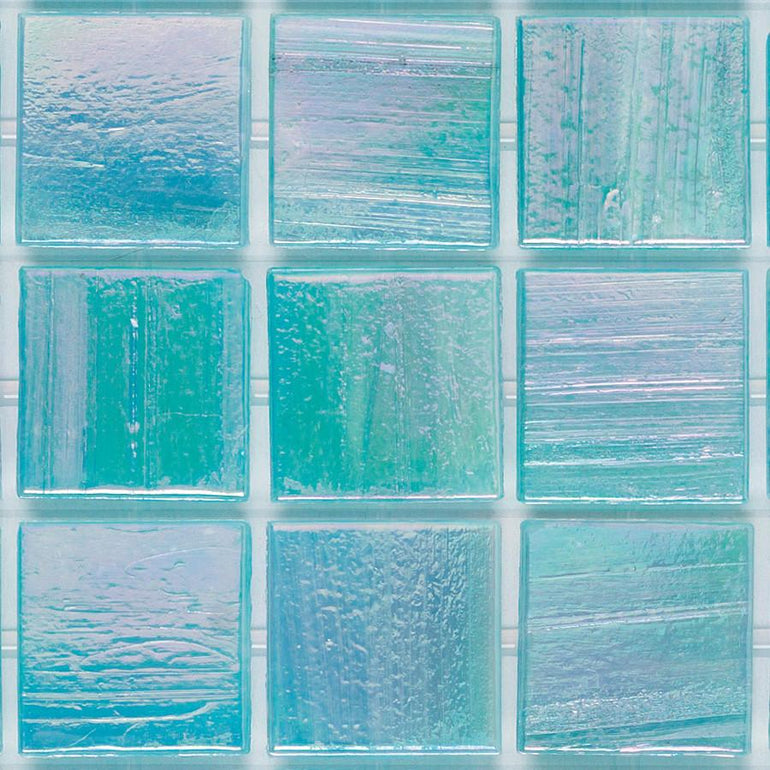 841 Fluorite Blue, 3/4" x 3/4" - Glass Tile