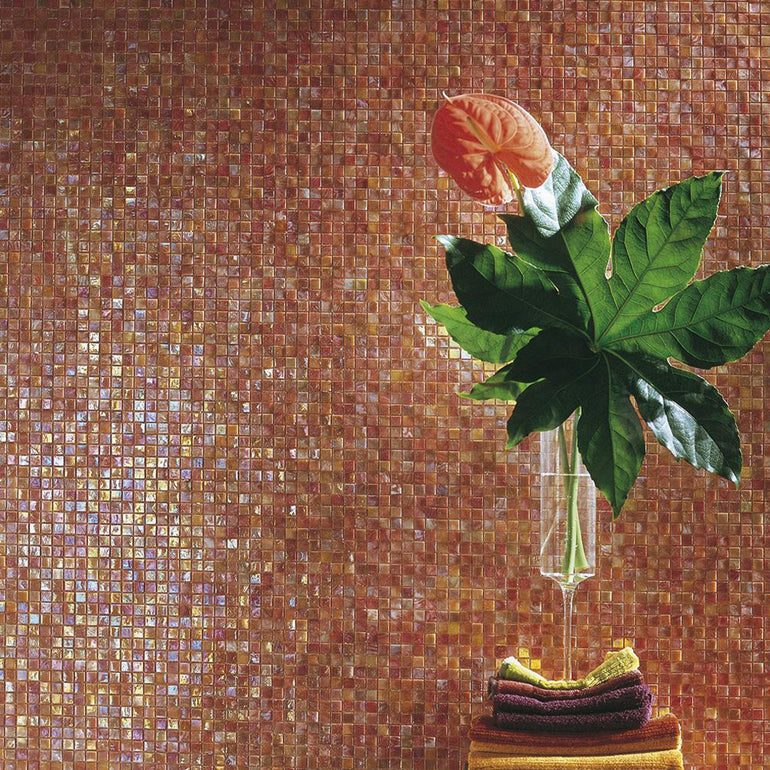Dahlia 4, 5/8" x 5/8" - Glass Tile