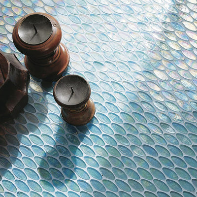 Organza Domes, 2" x 7/8" Glass Tile | Mosaic Pool Tile by SICIS