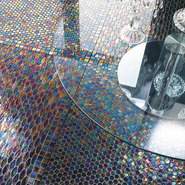 Velvet Cubes, 7/8" x 7/8" Glass Tile | Mosaic Tile for Pools by SICIS