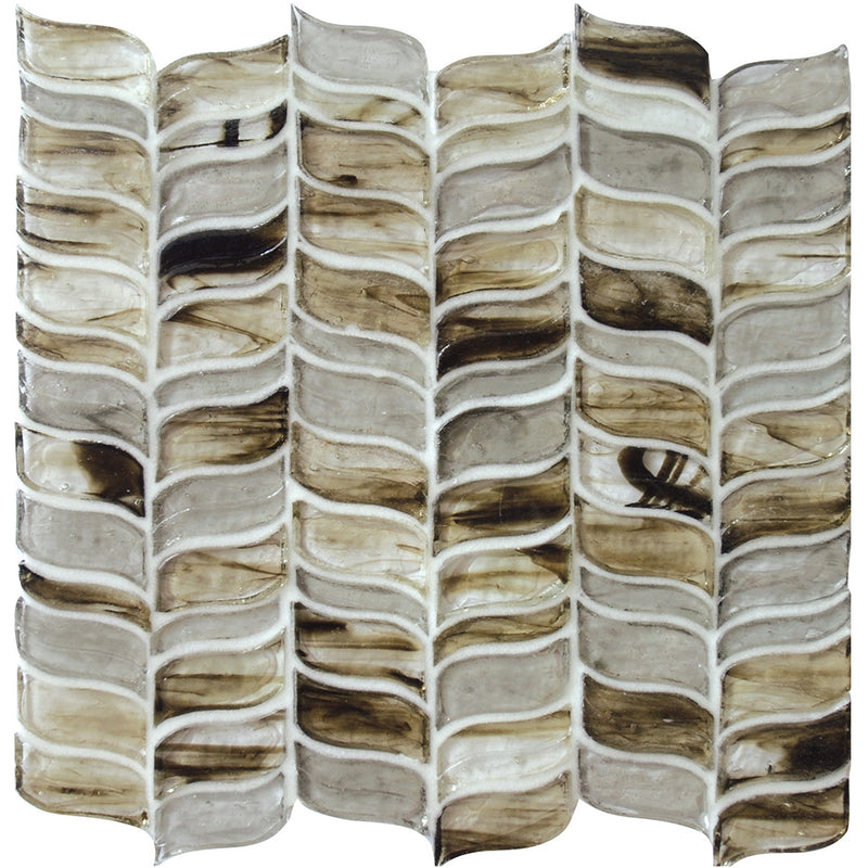 Scent of Gardenia, 1.5" x 2" | SN0006 | Hirsch Mosaic Glass Tile