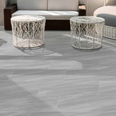 Gray, 16" x 32" | 2CM Outdoor Porcelain Paver | U.S. Porcelain Pavers