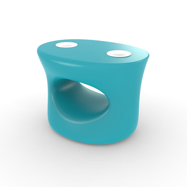 SPL22101T1SBWH	Amped Stool/Table with White Cupholders, Surf Blue - Pool Accessory