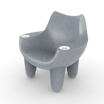 SPL22103BXGGWH	Mibster Chair with White Cupholders, Gray Granite - Luxury Pool Chair