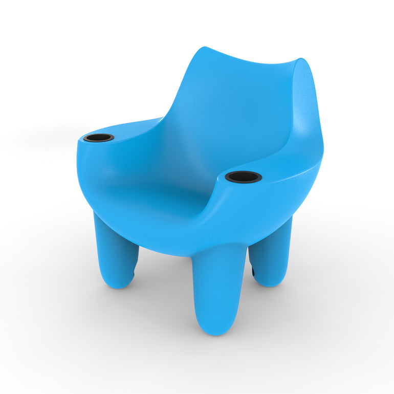 SPL22103BXLBBL	Mibster Chair with Black Cupholders, Light Blue - Luxury Pool Chair