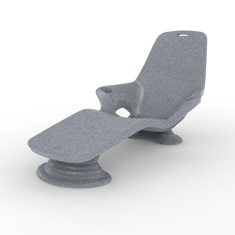 Shayz 4" Riser for Shayz In-Pool Lounger (Set of Two), Gray Granite - Luxury Pool Lounge Chair