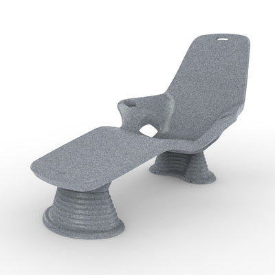 Shayz 8" Riser for Shayz In-Pool Lounger (Set of Two), Gray Granite - Pool Lounge Chair Riser
