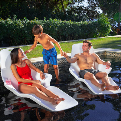 Shayz In-Pool Lounger With Cupholders | Luxury Pool Lounge Chair