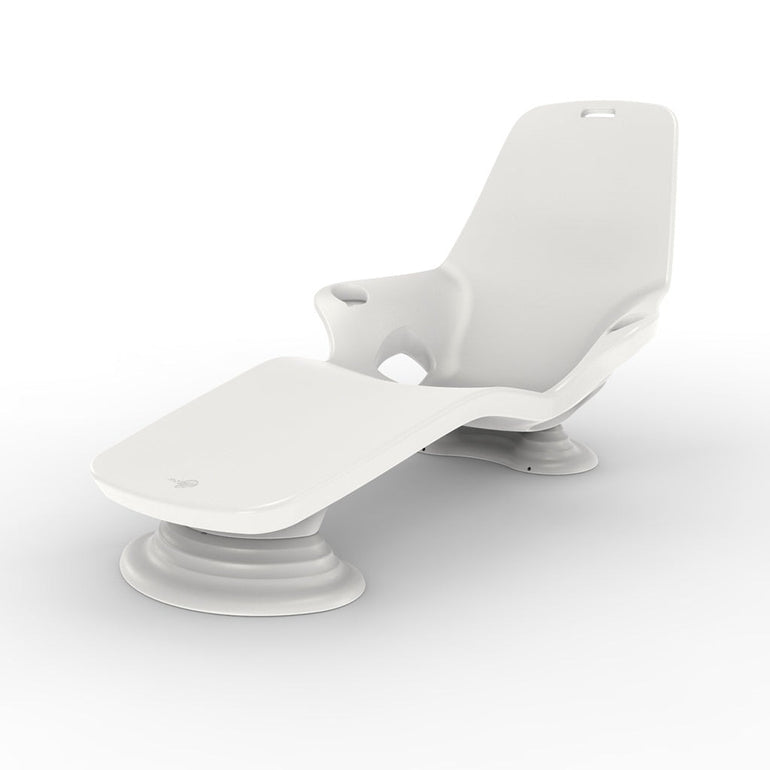 Shayz 4" Riser for Shayz In-Pool Lounger (Set of Two), White - Luxury Pool Lounge Chair