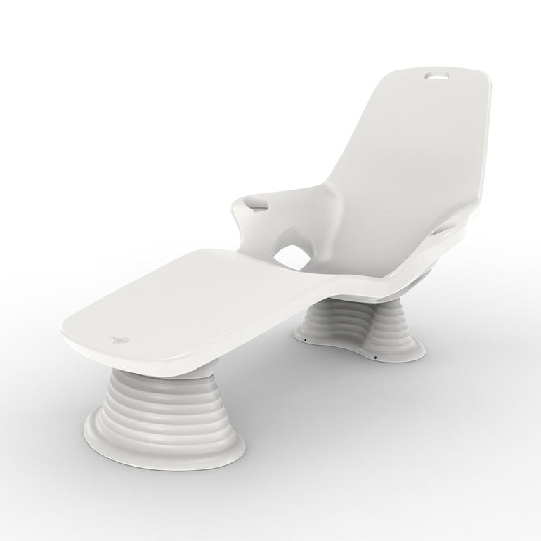 Shayz 8" Riser for Shayz In-Pool Lounger (Set of Two), White - Pool Lounge Chair Riser