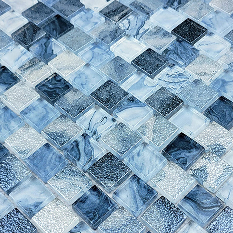 Arctic Blue, 1" x 1" Glass Mosaic Tile | SS82323B2 | Signature Series